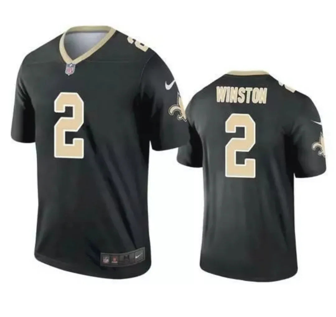 New Orleans Saints Jameis Winston Saints Black Vapor Limited Game Day Jersey