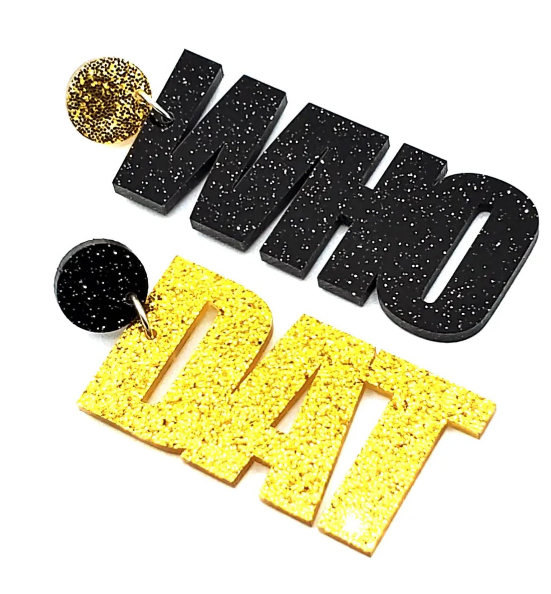 Who Dat & Glitter Earrings