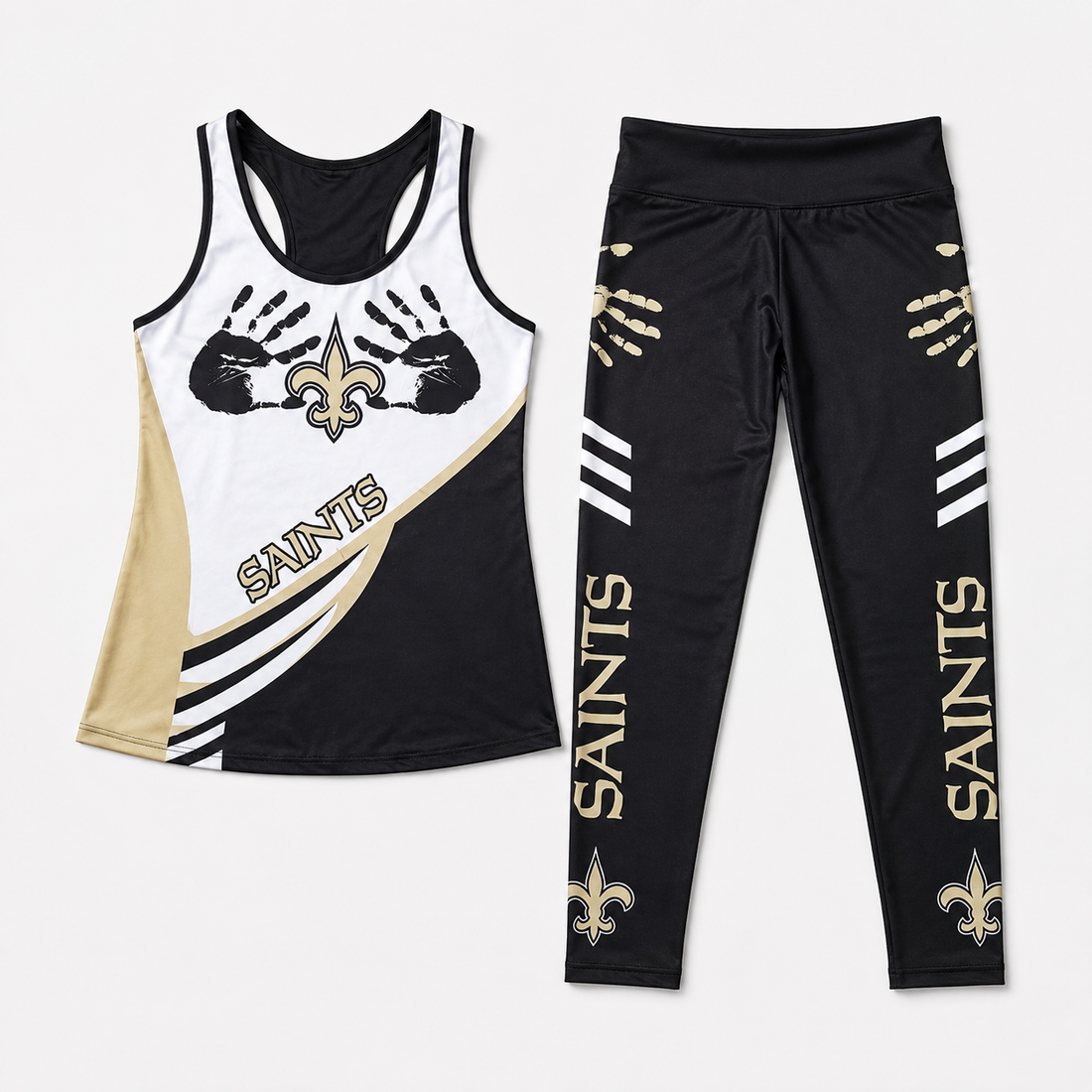 New Orleans Saints Women's Hands All Over Tank Top & Leggings Set
