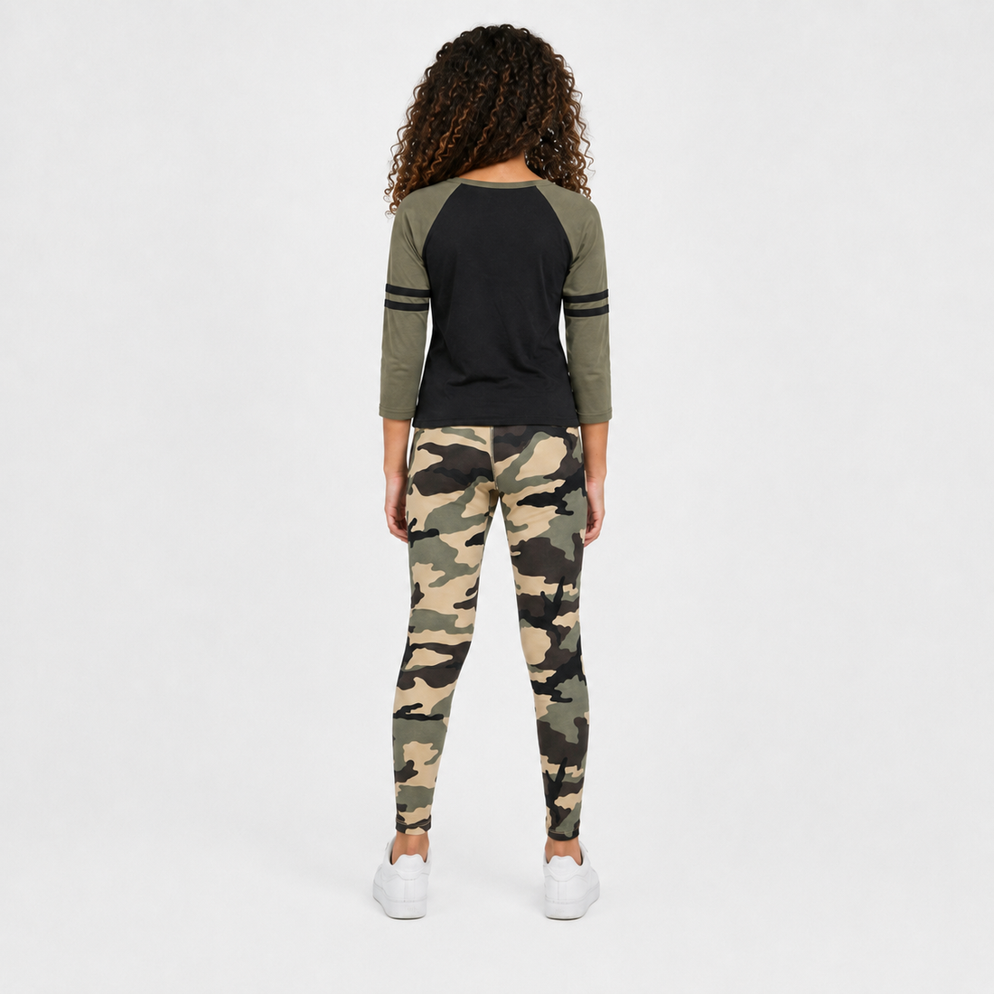 New Orleans Saints Girls Camo Left Right Left Leggings