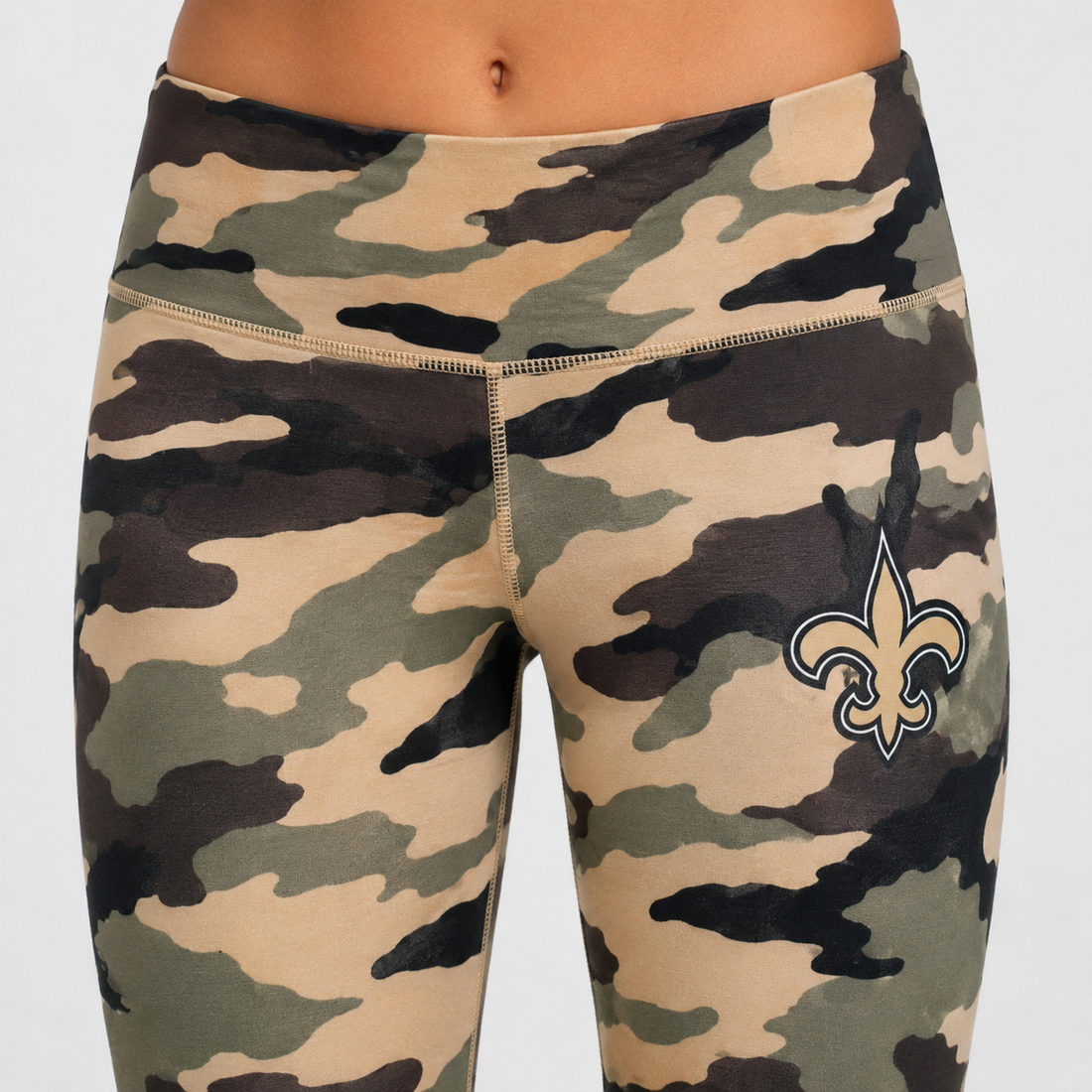 New Orleans Saints Girls Camo Left Right Left Leggings