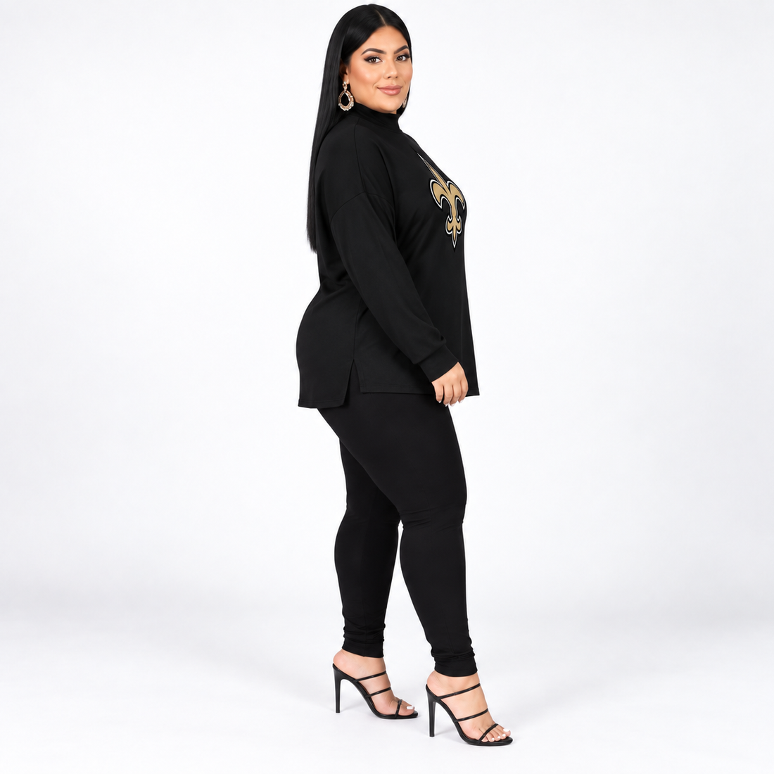 New Orleans Saints Women's Black and Gold (Plus Size) 2Pc Pants Set