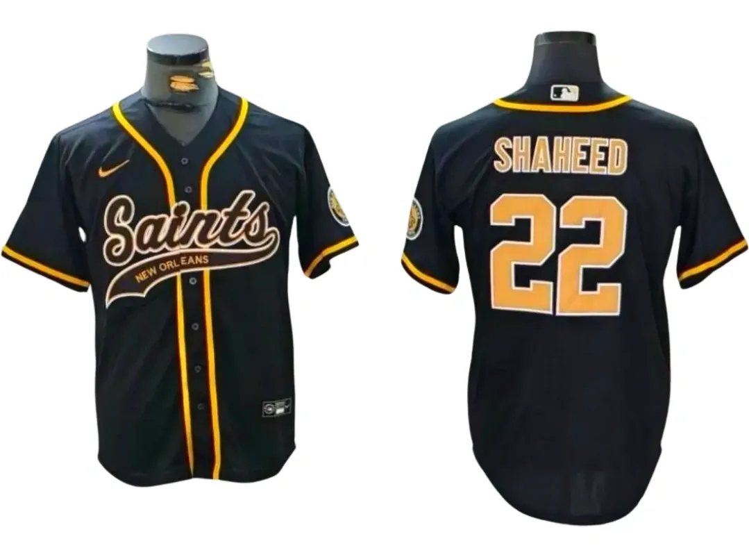 New Orleans Saints Rashid Shaheed Black Vapor Limited Stitched Baseb The Who Dat Store