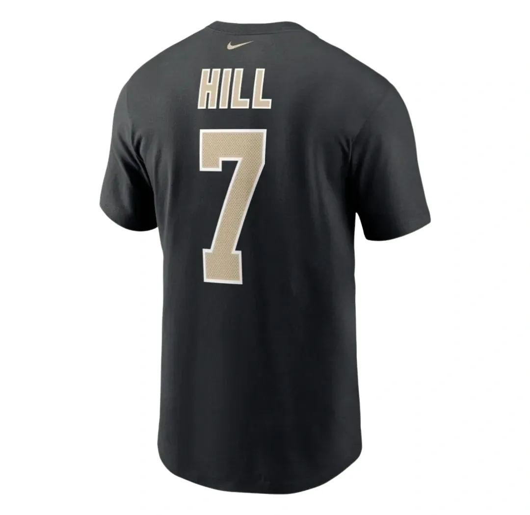 New Orleans Saints Taysom Hill Black Game Day Jersey T-shirt