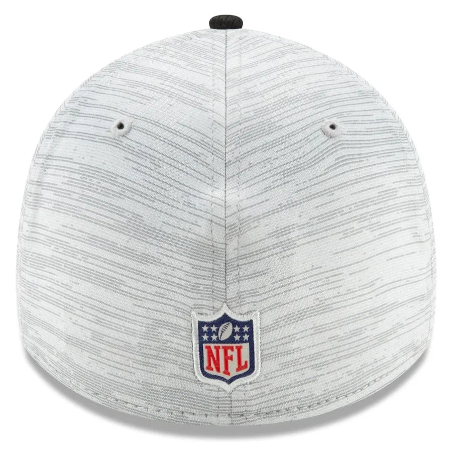 New Era New Orleans Saints Training Camp Gray & Black 39THIRTY Flex Hat