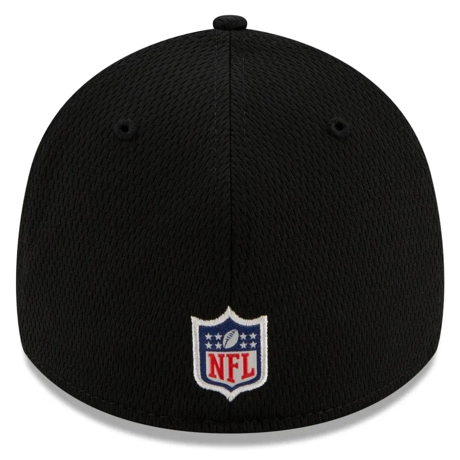 New Orleans Saints New Era Sideline Road Black 39THIRTY Flex Hat