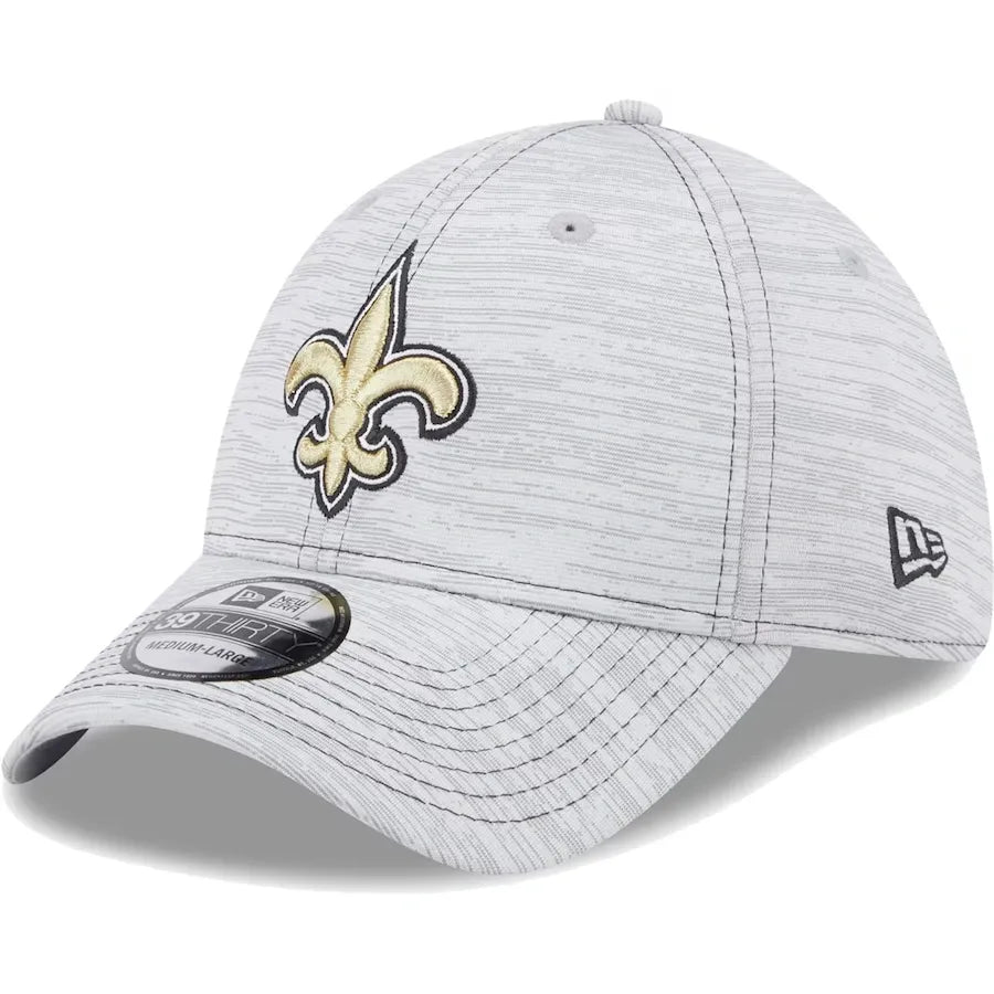 New Orleans Saints New Era Gray Speed 39THIRTY Flex Hat