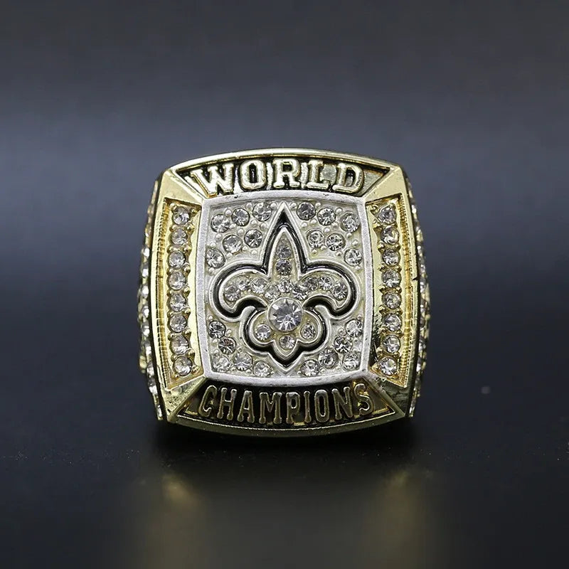 New Orleans Saints Championship Replica Ring With Display Case