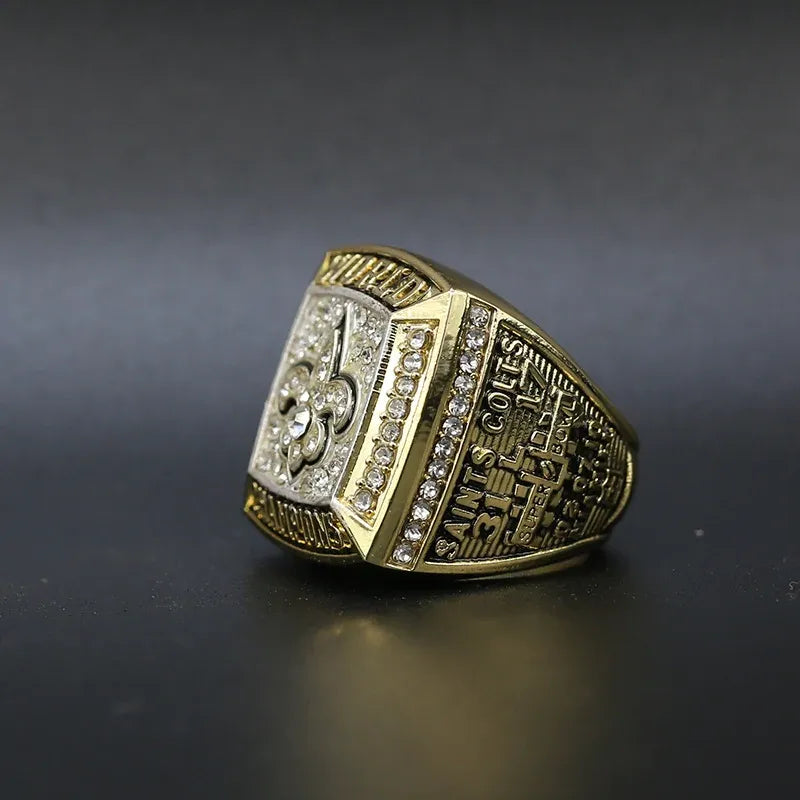 New Orleans Saints Championship Replica Ring With Display Case