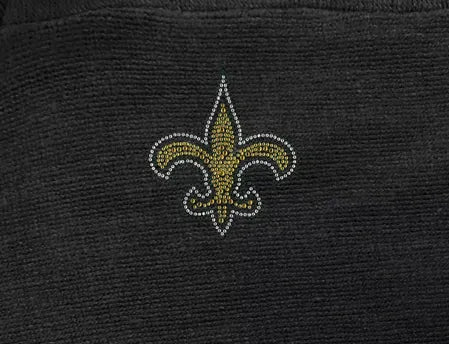 Little Earth New Orleans Saints Women's Gray "Crystal Logo" Knit Poncho