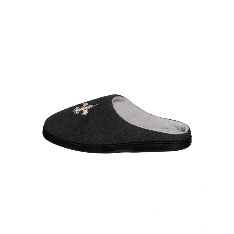 FOCO NEW ORLEANS SAINTS NFL MENS MEMORY FOAM SLIDE SLIPPERS