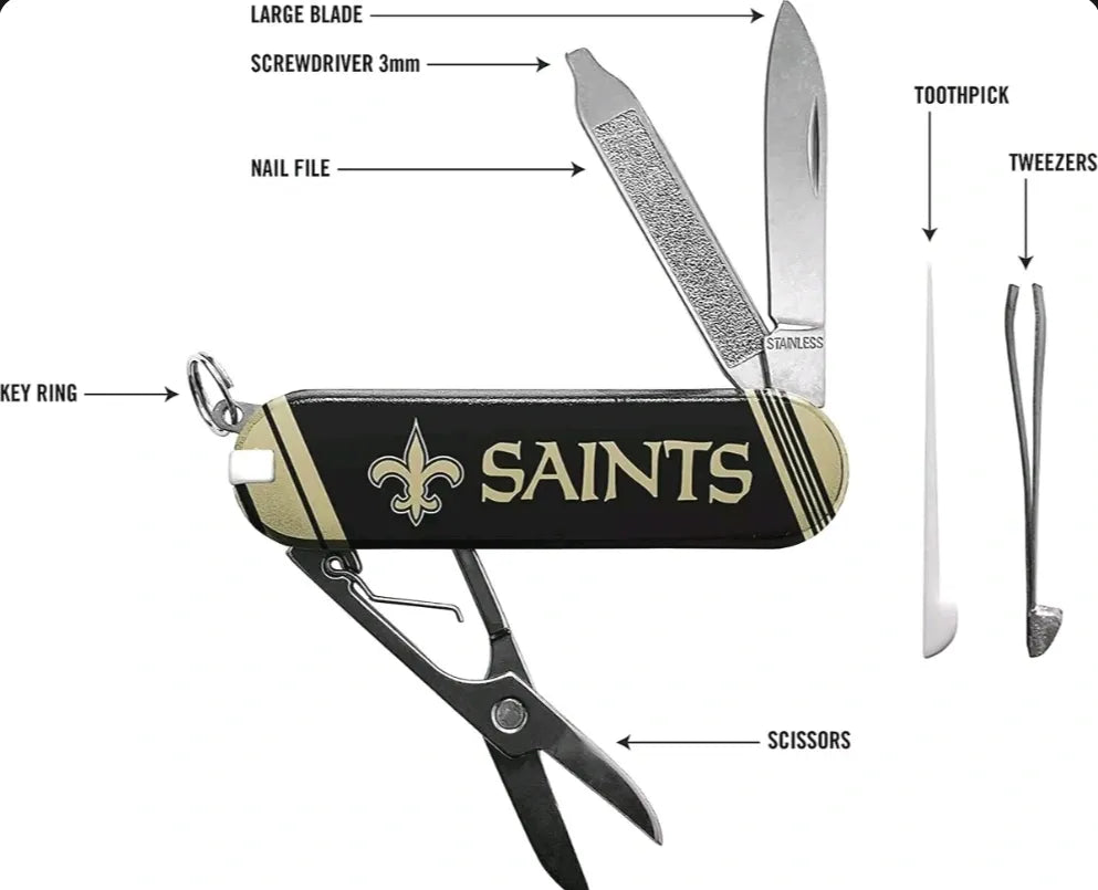 New Orleans Saints "Essential Pocket" Multi-Tool