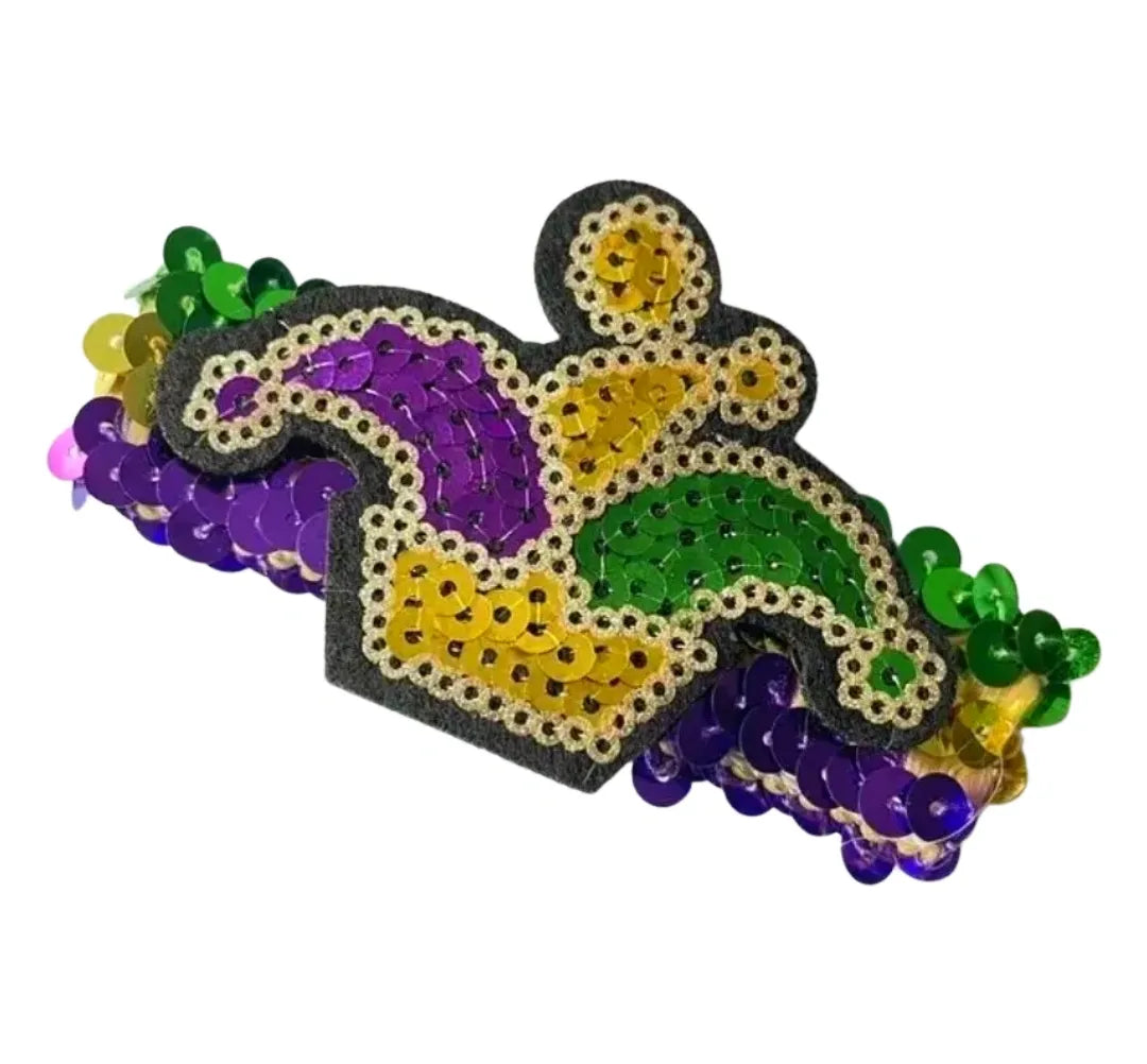 Mardi Gras Crown Sequin Arm Band