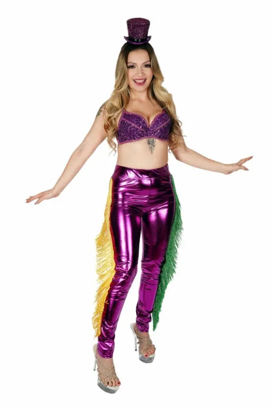 Mardi Gras Shinny Purple Pants