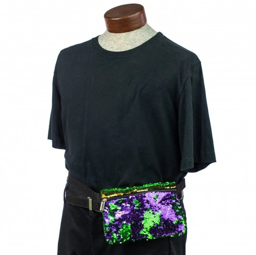 Mardi Gras Sequin Fanny Pack