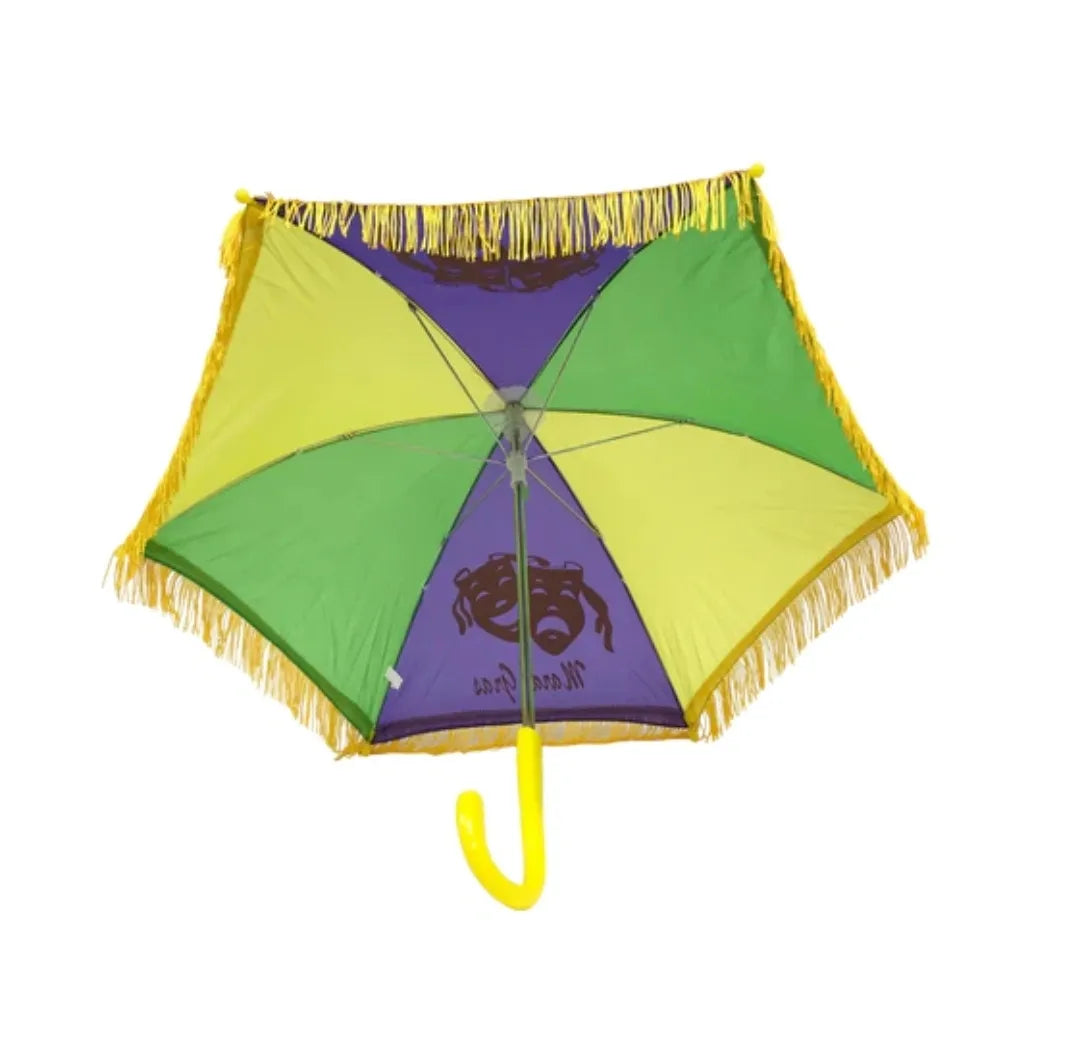 Mardi Gras Multi-Colored 14.5" Second Line Party Umbrella