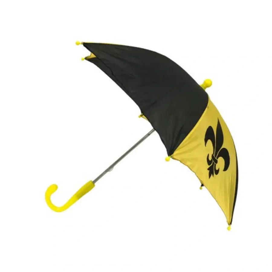 Gold and Black Fleur De Lis 14.5" Second Line Party Umbrella