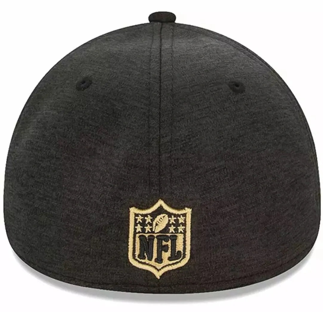 New Orleans Saints New Era Dark Gray Sideline 39 Thirty Flex Fit Hat