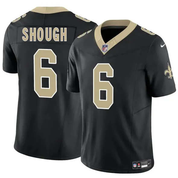 New Orleans Saints Tyler Shough Black Vapor Untouchable Limited Jersey